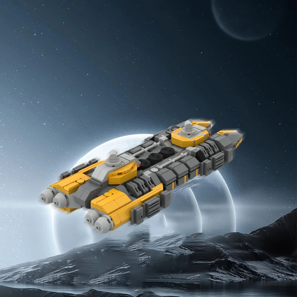 MOC EVE Online Mackinaw O.R.E Mining Ship Model Building Blocks Game Series Building Blocks Puzzle Toys Decorative Ornaments