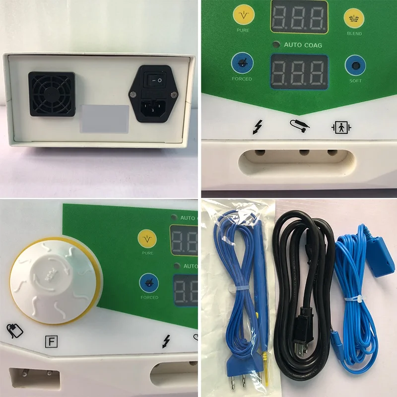 100W Monopolar Dental Cautery Diathermy  Portable Electrosurgical Unit Veterinary High Frequency Electrocautery