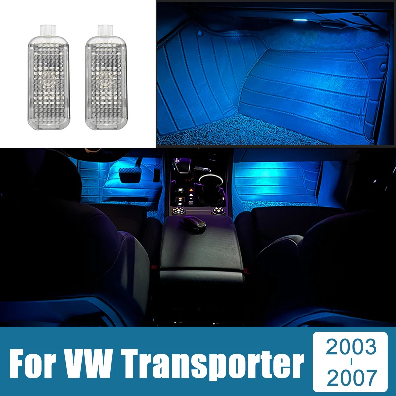

LED Car Footwell Lamp Atmosphere Lights Interior Decoration Accessories For Volkswagen VW Transporter 2003 2004 2005 2006 2007