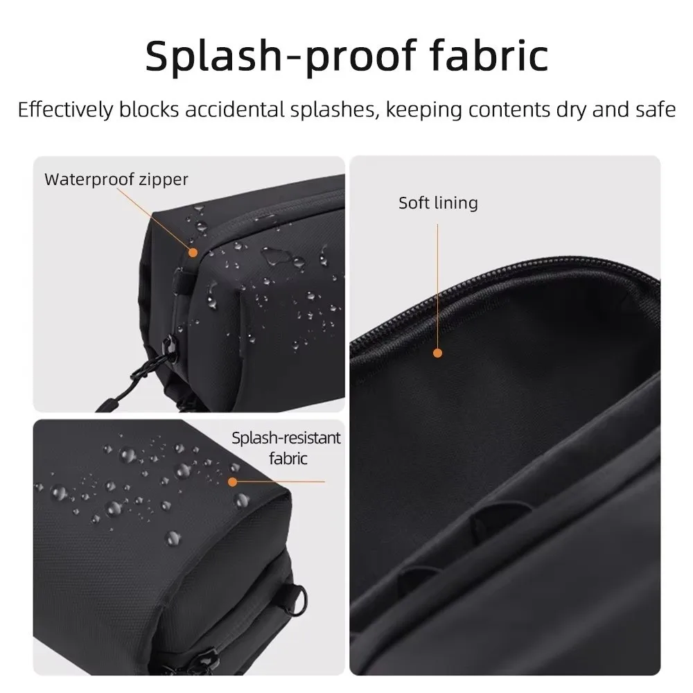 PU Camera Storage Bag Two Way Zipper Water Resistant Gimbal Camera Bag Wide Opening for DJI Osmo 360 Pocket 4/3/2