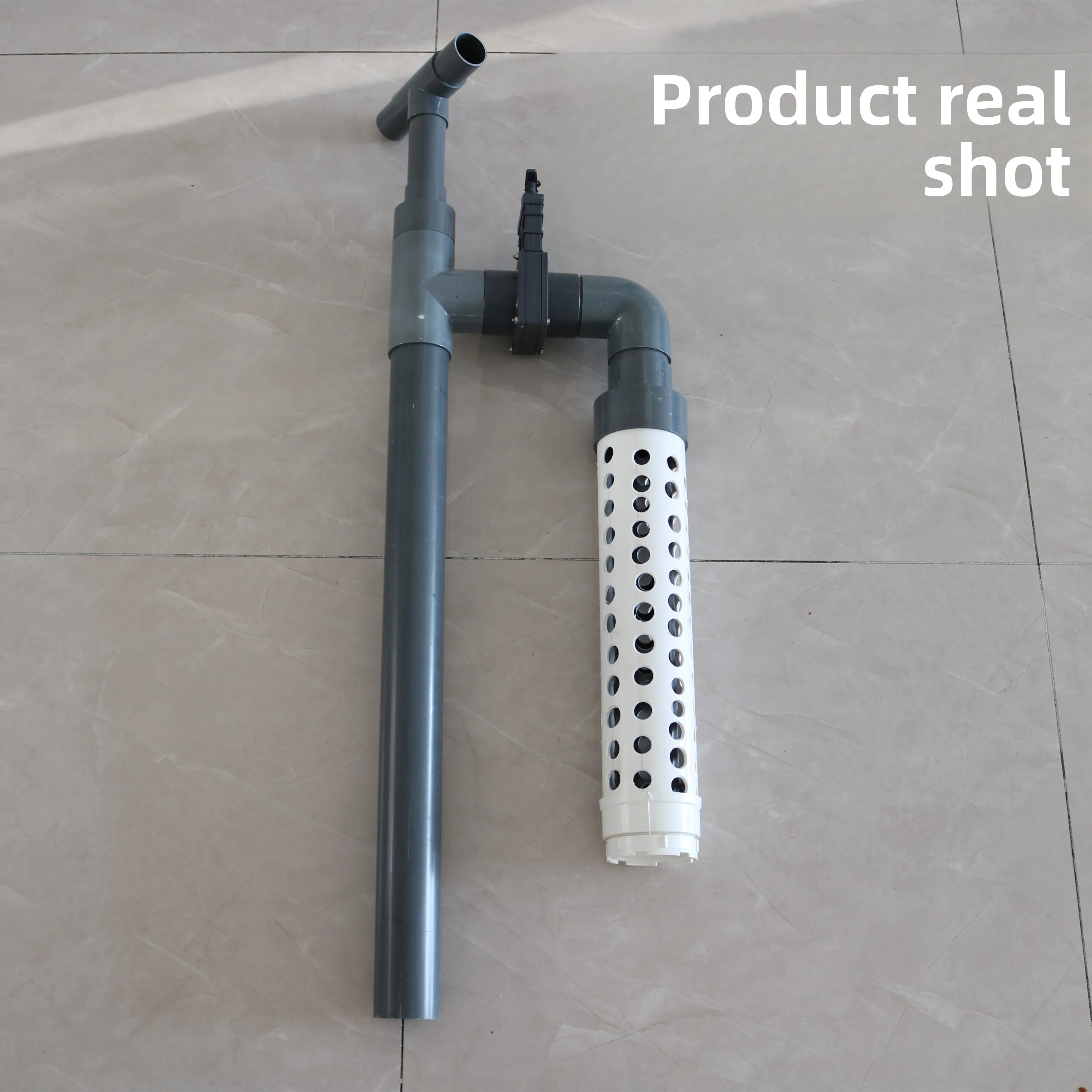 H-Pipe Sediment Tank with Double-Layer Diverging Pipes for Koi Pond, Mechanical Filter for Fish Waste & Water Clarification