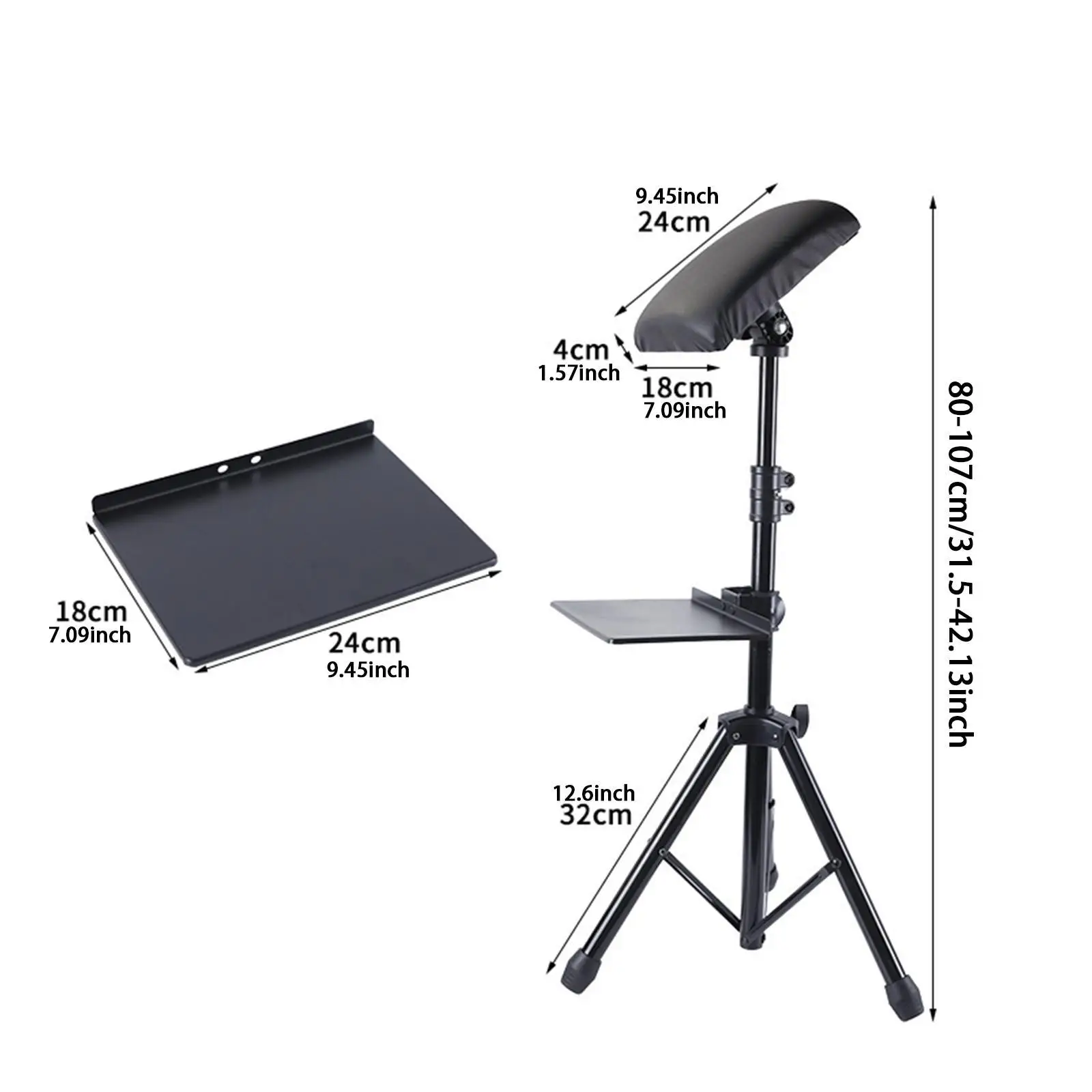 

Armrest Stand Tripod Professional Adjustable Height and Angle