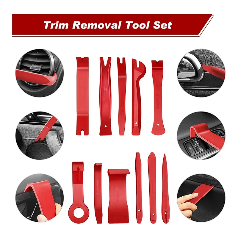 

Auto Interior Disassembly Kit Car Plastic Trim Removal Tool Car Clips Puller DIY Panel Tools For Auto Trim Puller Set Durable