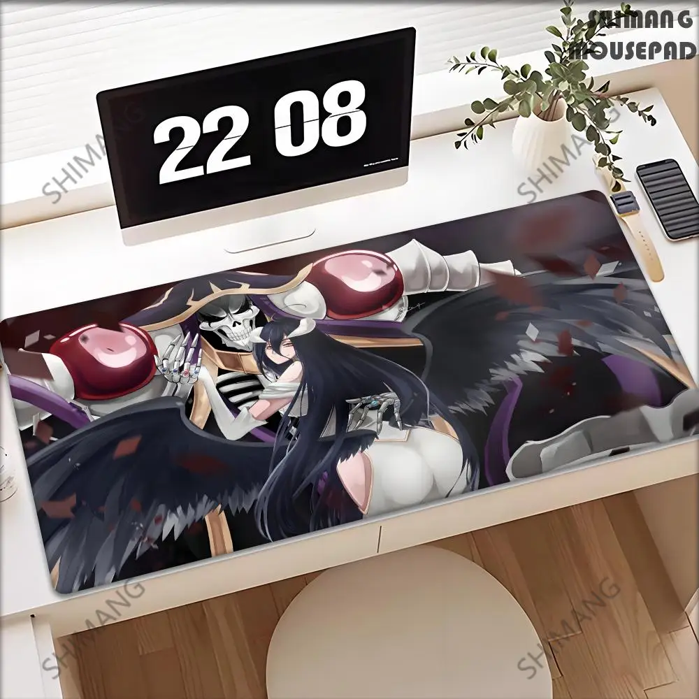 XXL Mouse Pad Anime Overlord Albedo Keyboard Office Table Pads Large Cartoon Kawaii Gilr Mousepad Gaming Playmat Laptop Mice Mat