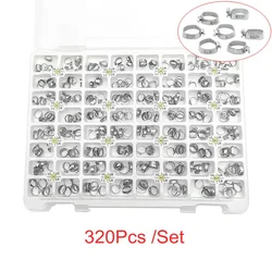 320Pcs/Kit Dental Orthodontic Molar Plain Bands Roth/MBT 022 Bands & Buccal Tubes U2/L1 Tube #33-#40