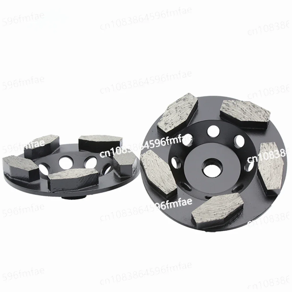 GD64 Angle Grinder Stone Cup Wheel 4 Inch M14 Grinding Disc Five Hexagon Grinding Bars Concrete Floor Pads 5/8