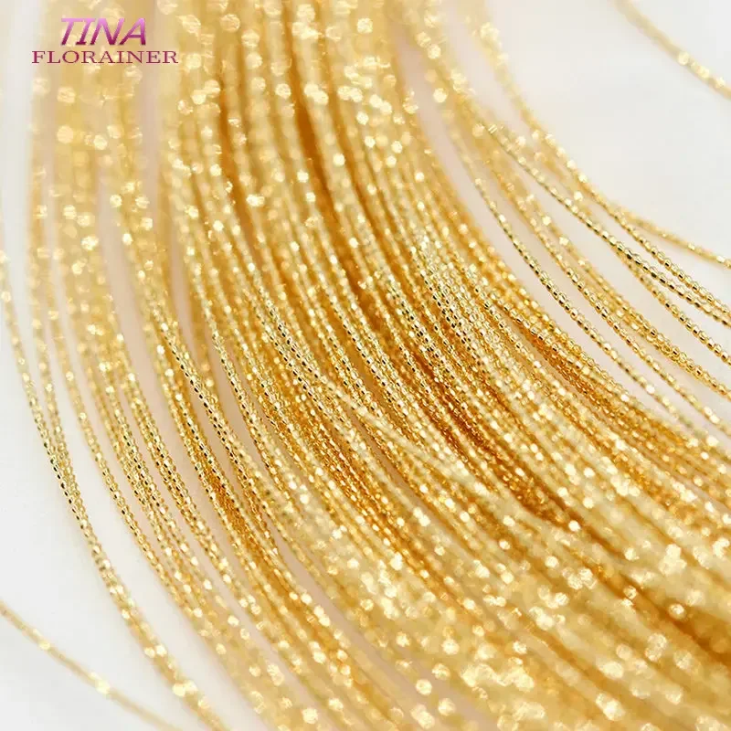 1 Meter 14K Gold Color Plated 0.7mm 0.8mm Copper Wire For Jewelry Making Handmade DIY Jewellery Material