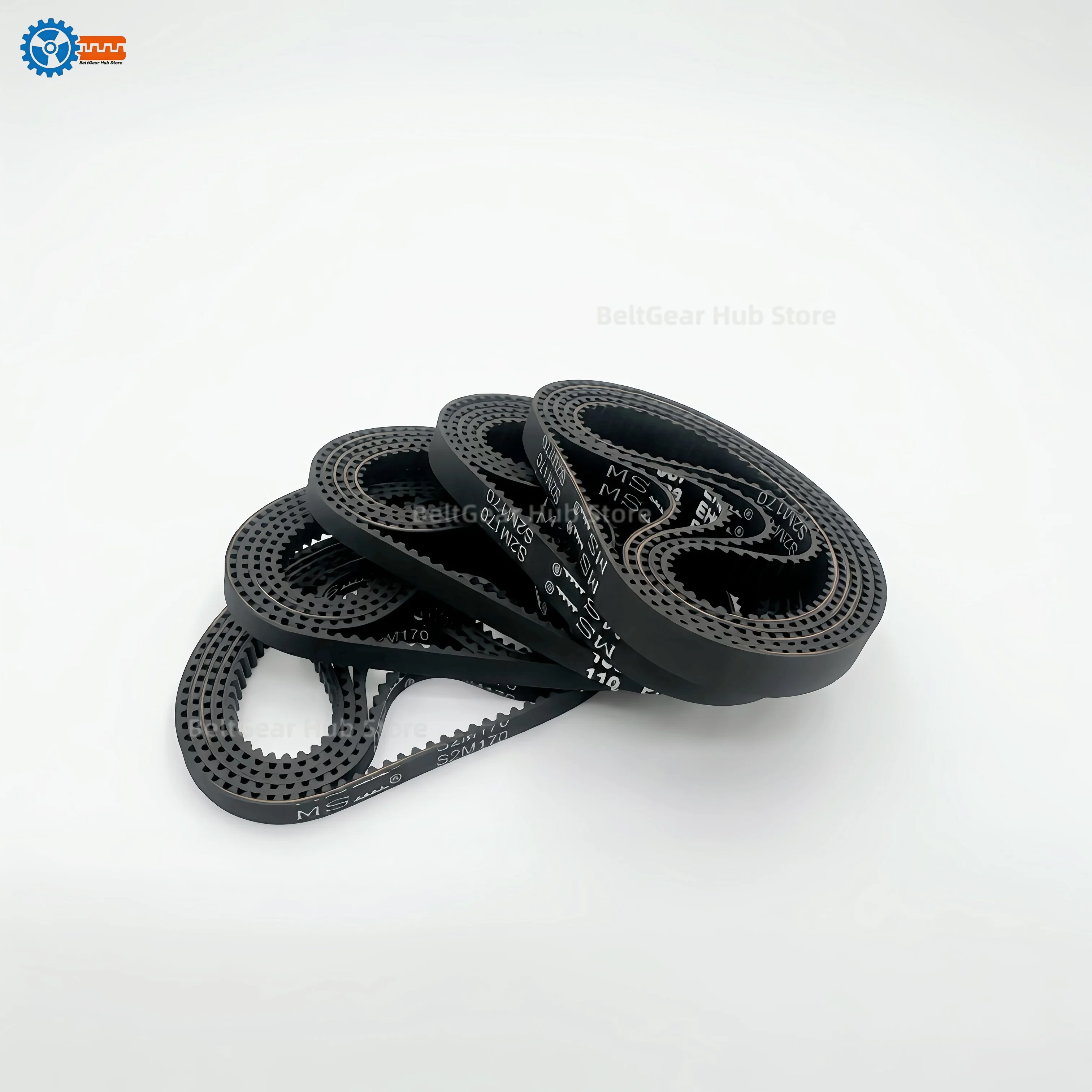 Applicable to CNC Router 3D Printer Laser Engraver Robot Arm S2M Closed Loop Rubber Timing Belt STD S2M Belt Width 4mm 6mm 3