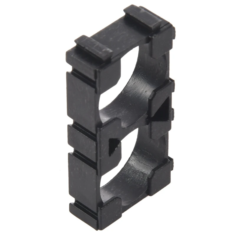 Caliente TTKK 200X 18650 batería de litio soporte doble para paquete de celda DIY negro