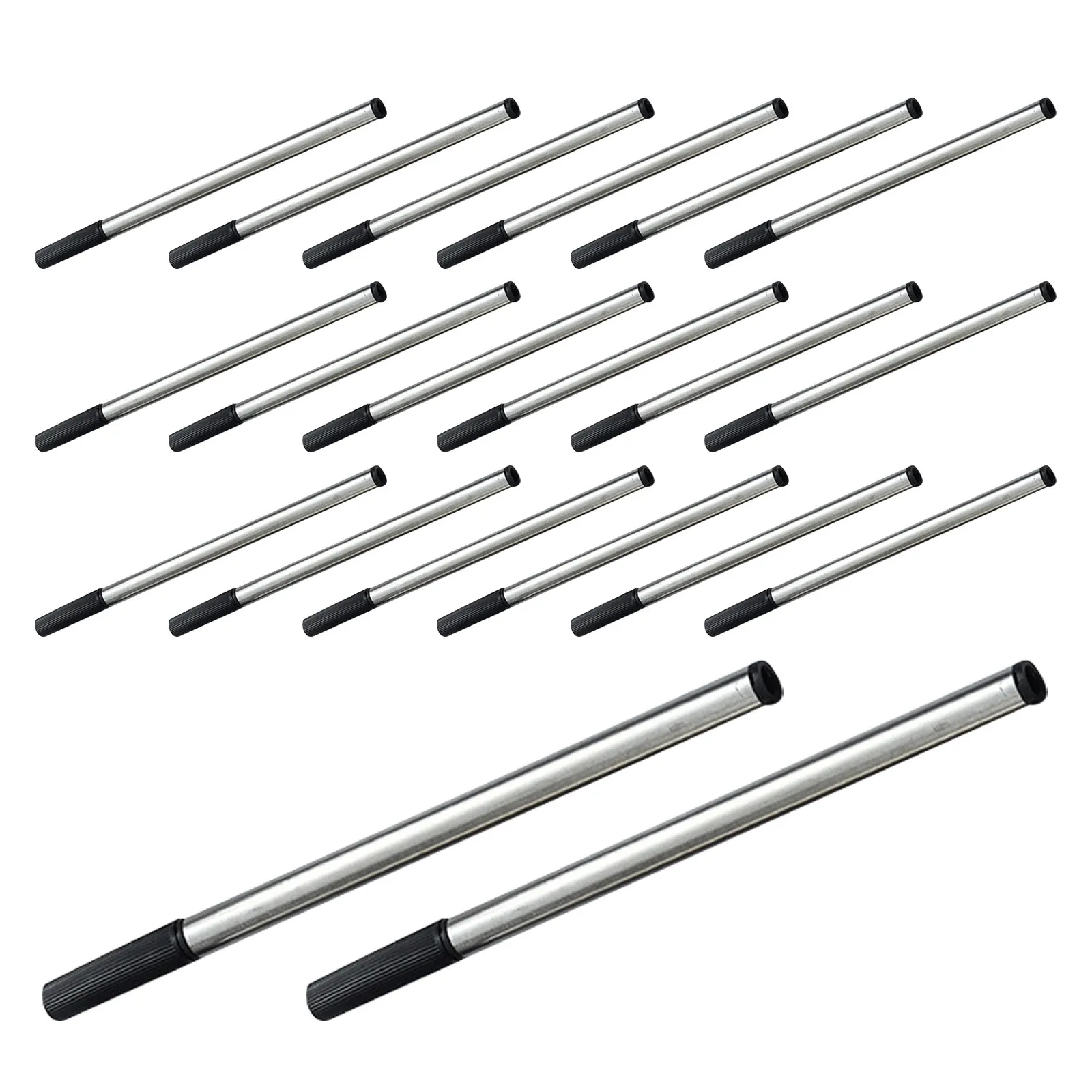 

20Pcs Metal Tube Gel Ink Pen Replacement Cartridges 0.7mm Fine Point Smooth Glide Quick Dry for Journaling Note Taking Sketching