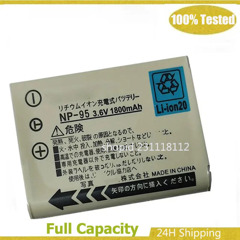 1800mAh NP-95 NP95 Camera Battery or Charger For FUJI FILM F30 F31 F30 F31fd 3D W1 X100T X100S X100 X-S1 3DW1 Batteries