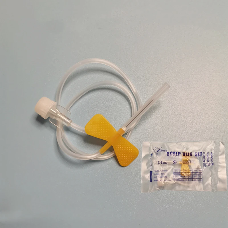 100pcs/lot Disposable Scalp Vein Set 21G 23G 25G Sterile Butterfly Needle with Luer Slip Pet Medical