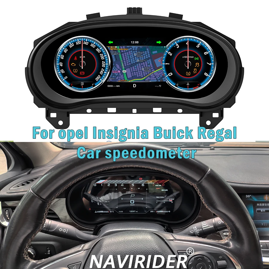 

New Car LCD Instrument For Opel Insignia Buick Regal 2014-2024 Speedometer Instrument Cluster Upgrade Smart Cluster Colorful