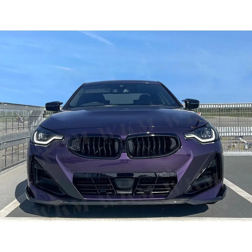 

ABS Front Bumper Lip Spoiler Chin for BMW 2 Series G42 M235i M240i Coupe 2 Door M-Tech 2021+ 3Pcs/set Car Styling