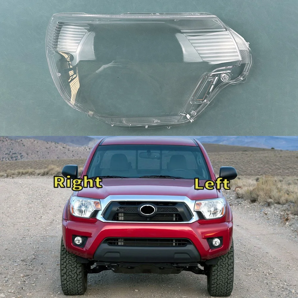 

For Toyota Tacoma 2012-2015 Car Accessories Headlight Lens Cover Transparent Lampshade Headlamp Shell Plexiglass