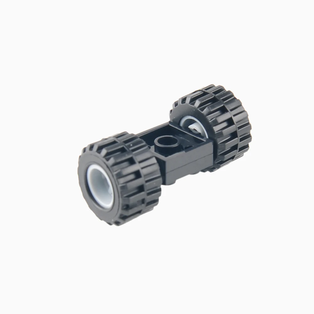 48 pièces roues de voiture pneus essieux + pneus + essieux bricolage assemblage modèle voiture jouets briques accessoires petites particules blocs de construction pièces