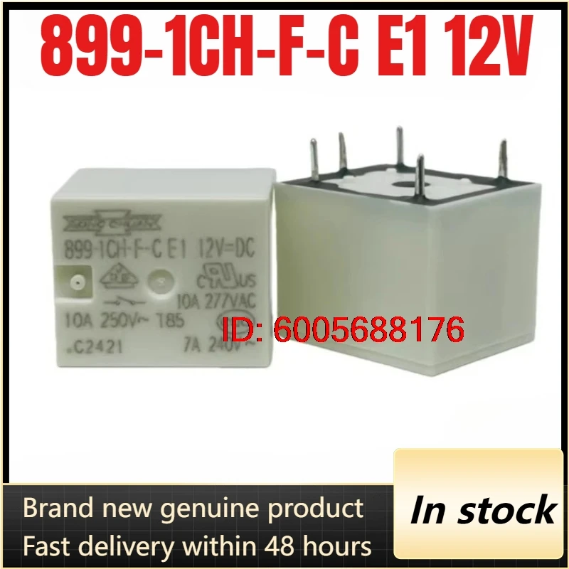 5pcs/lot 100% original genuine relay:899-1CH-F-C E1 12V 10A 5pins 899-1CH-F-C-E