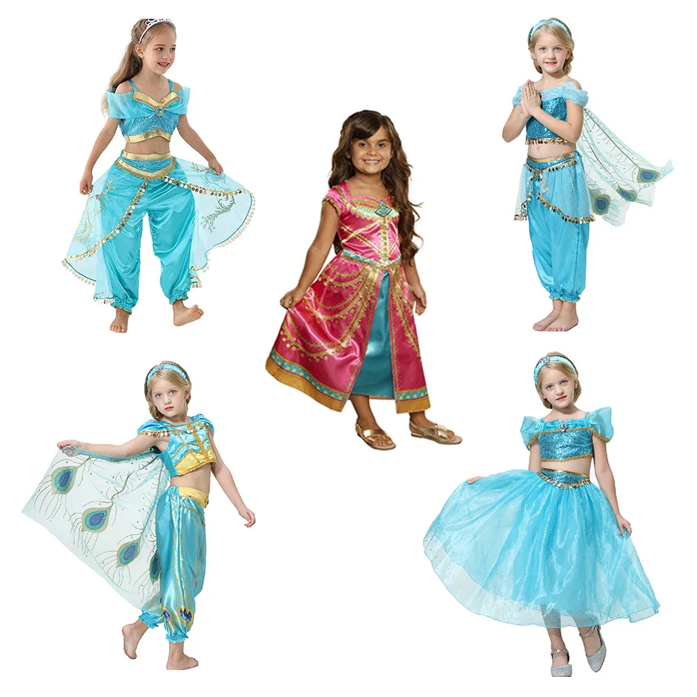 Aksesori Rambut Aladdin Ikat Kepala Putri Melati Malam Arab Hiasan Kepala Putri Gaya Eropa dan Amerika Mahkota Aladdin