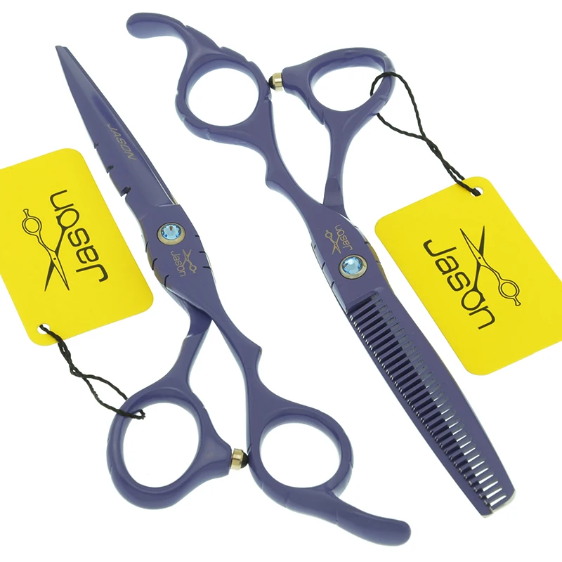 

Jason 5.5/6 inch Hair Cutting Thinning Scissors Set Barber Hairdressing Kit Professional Haircut Shears Salon Supplies A0064D