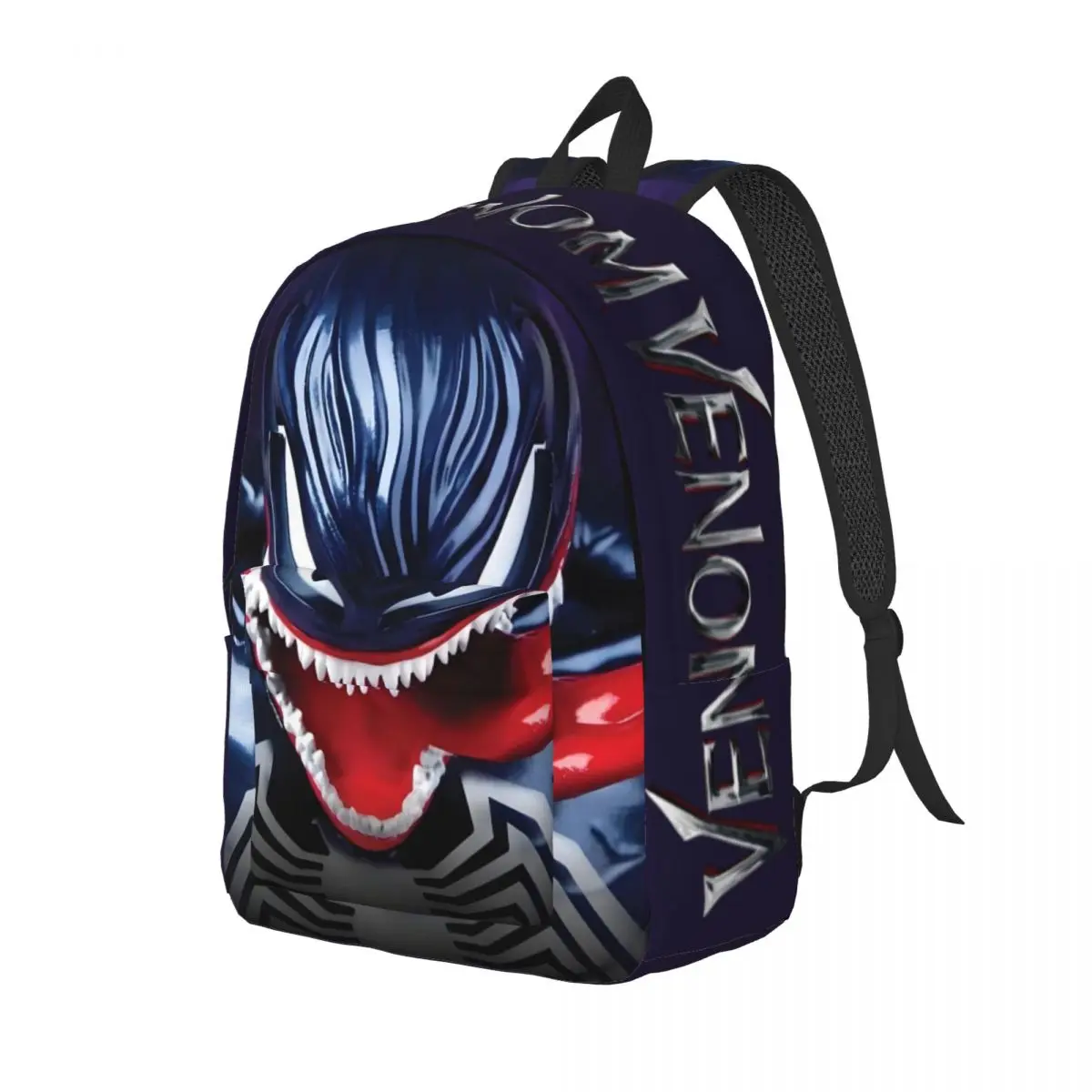 Venom Schoolbag Marvel Spider Man Venom Children Versatile Hiking For Gifts Zipper Closure Laptop Bag