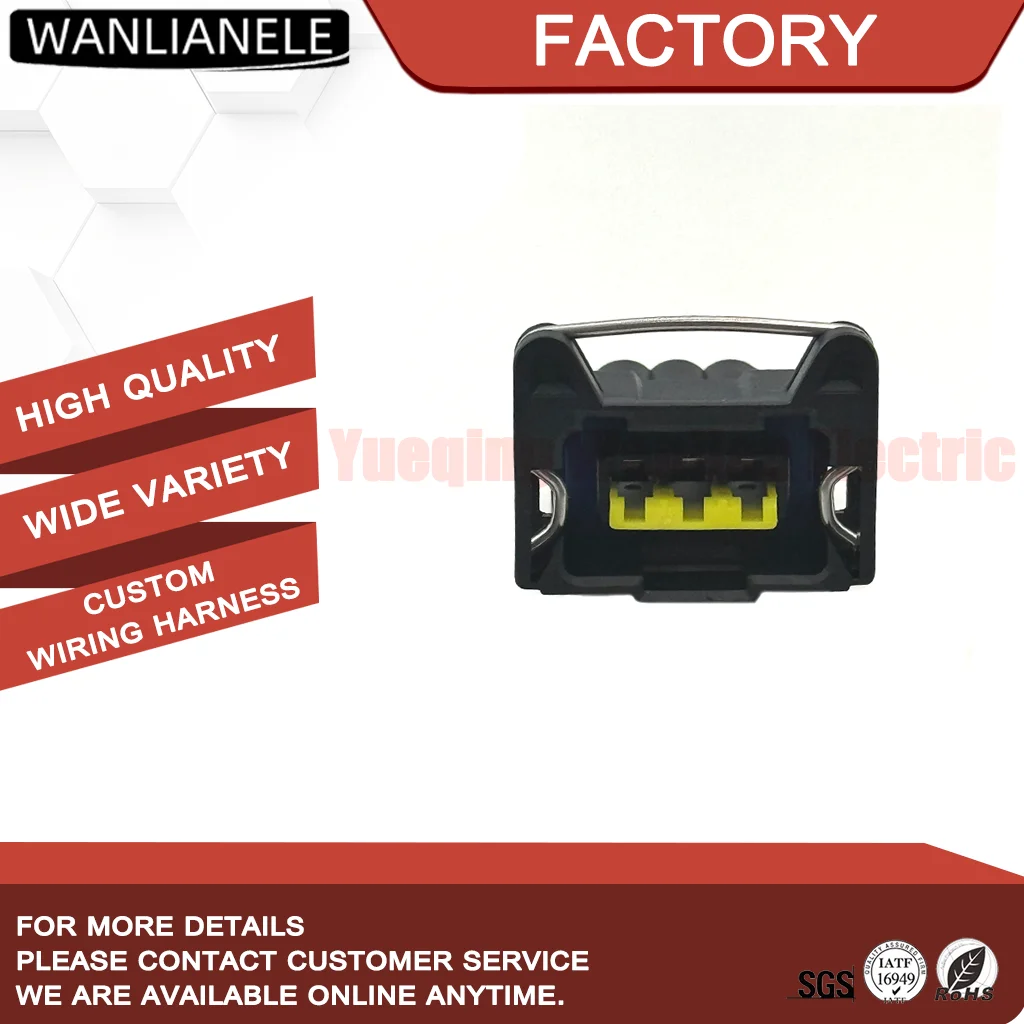50 Sets TE 368000-1 3 Pin Female Connector Housing Junior Power Timer JPT Injector 5mm Pitch Sealable PBT Black