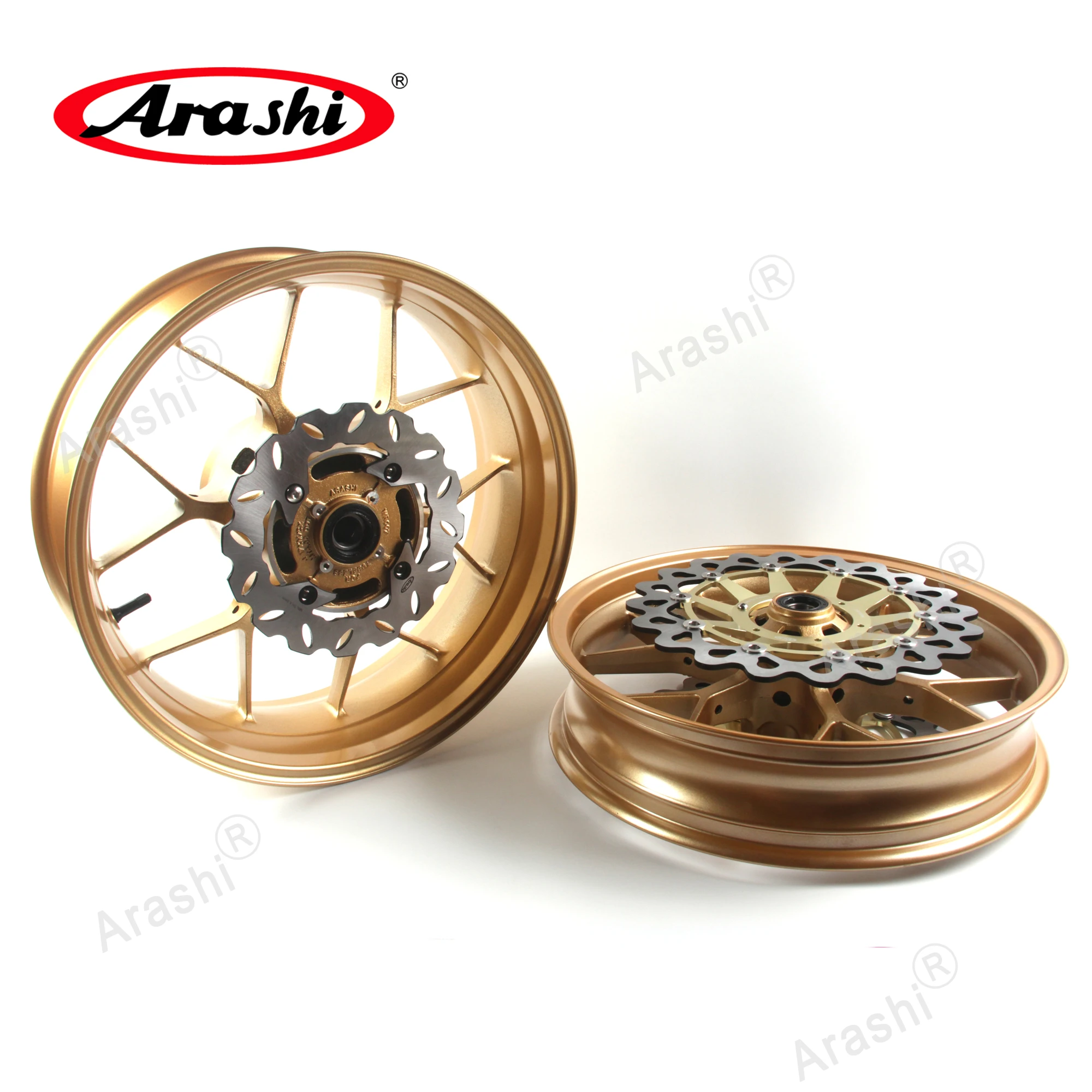 Arashi For HONDA CBR1000RR 2006-2016 Front Rear Wheel Rim Set Brake Disc Rotors CBR 1000 RR 1000RR CBR1000 2006 2007 2008 2009