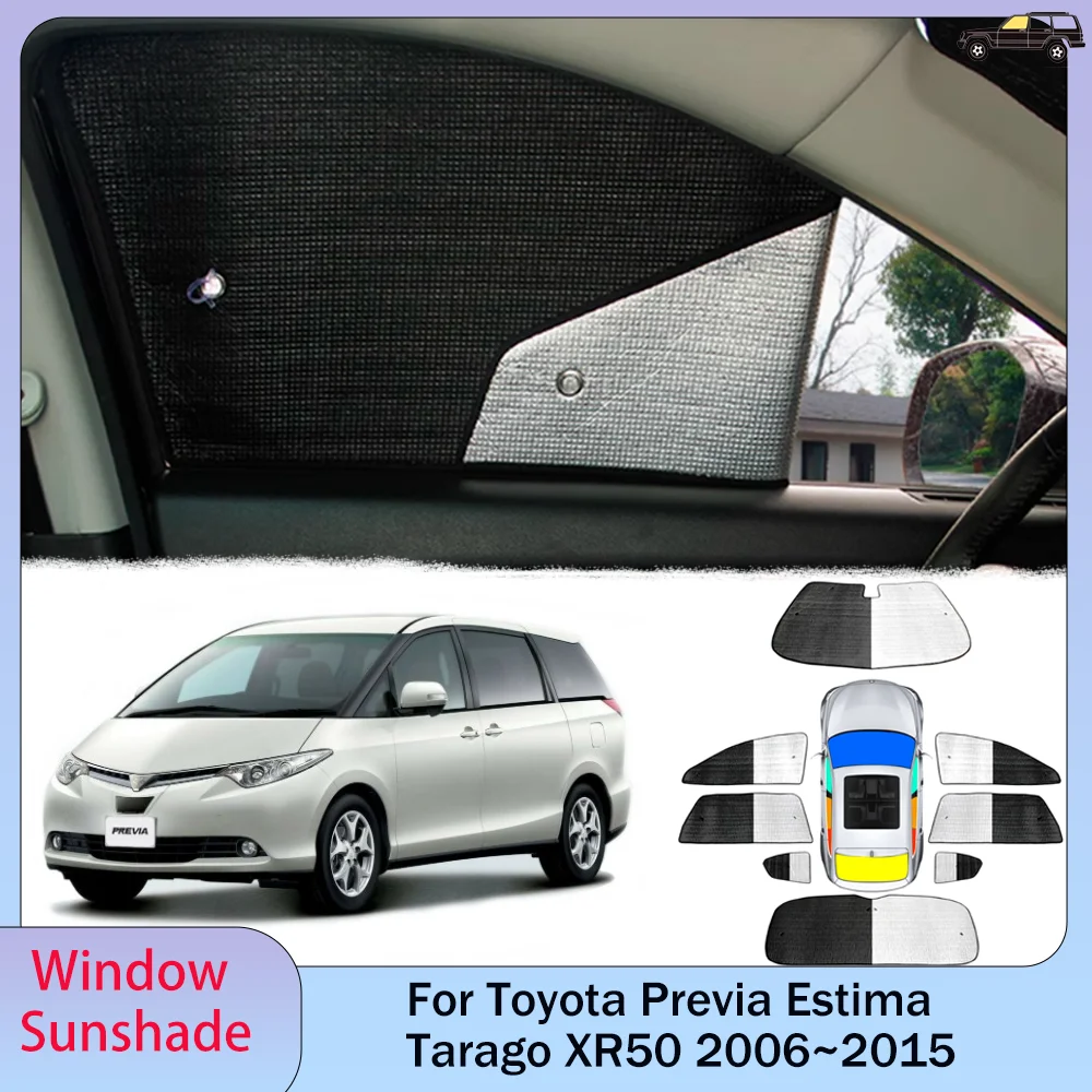 For Toyota Previa Estima Tarago XR50 2006~2015 2007 Car Sunshade Side Window Windshield Sun Shade Protector Parasol Accessories