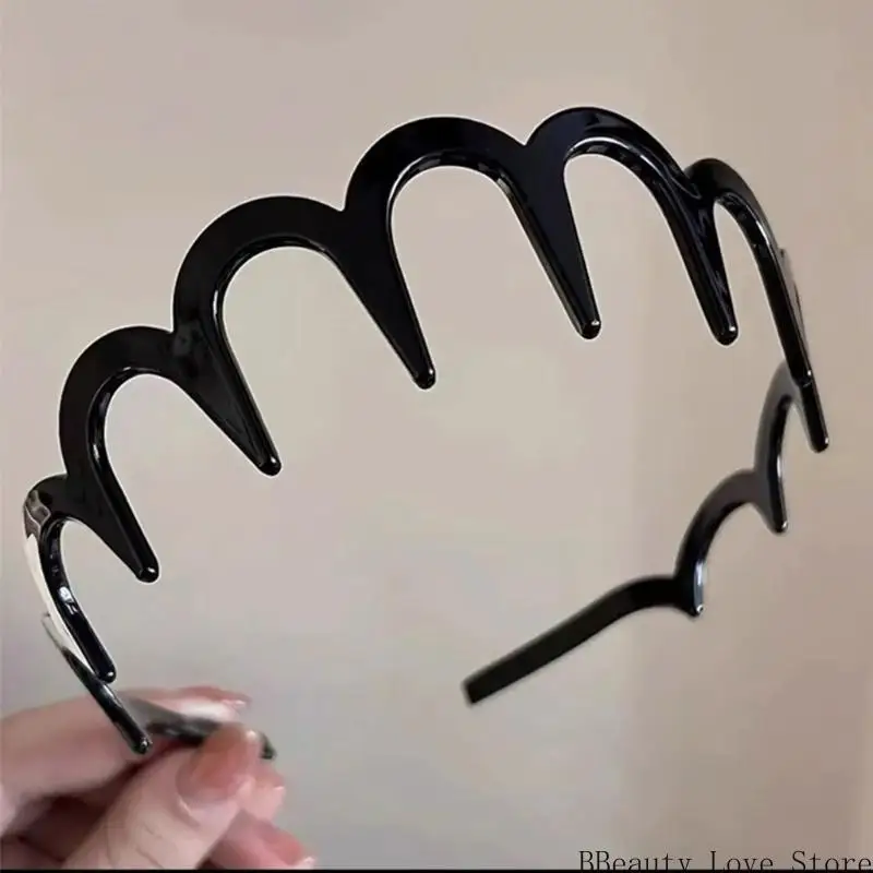 Central cabello 2 piezas para mujeres diadema plástica ligera para manejar cabello suelto durante los entrenamientos y