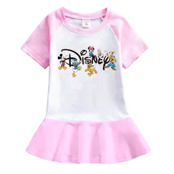 Summer Infant Toddler neonate Cotton Dress Kids Cartoon Minnie Dress Disney Princess Dress abbigliamento per ragazze 1-6 anni