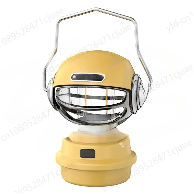 2024Cross-Border New Led Charging Camp Tent Camping Atmosphere Retro Camping Lantern Inspector Toprated Adjustable Lights