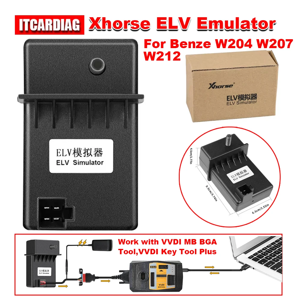 

Эмулятор Xhorse ELV Renew ESL для Benz 204 207 212, работающий с VVDI MB Tool VVDI Key Tool Plus VVDI Prog MB ESL Simulator