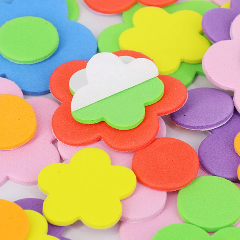 الأطفال الحرف اليدوية اللعب ثلاثية الأبعاد إيفا ملصقات ذاتية اللصق الكرتون الحيوان عدد ستار القلب مركبة الحرفية ملصق أطفال لتقوم بها بنفسك هدية TMZ