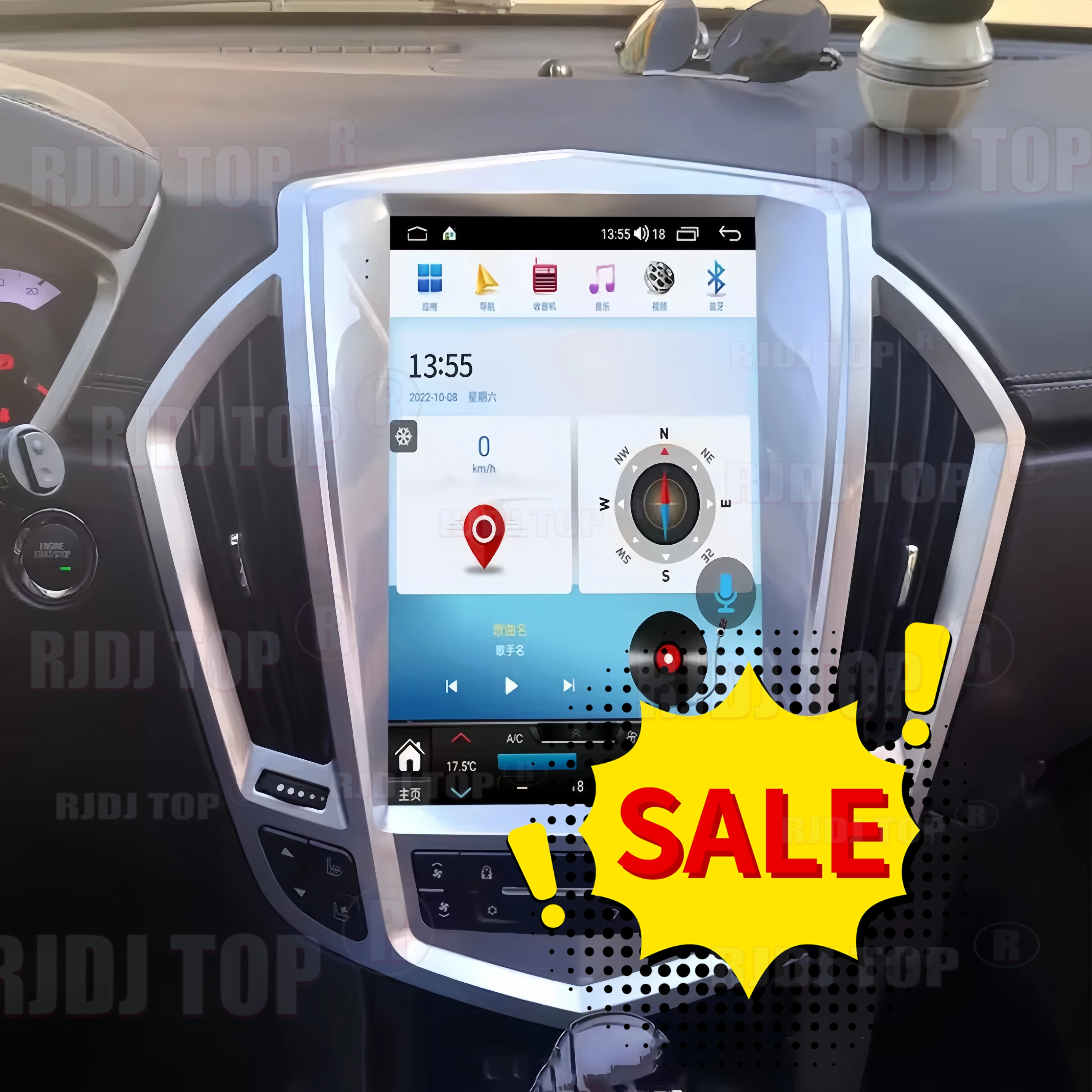 

256G For Cadillac SRX 2008 2009 2010-2018 Android auto Car Radio Stereo Multimedia Player GPS Navigation Touch Screen Head Unit