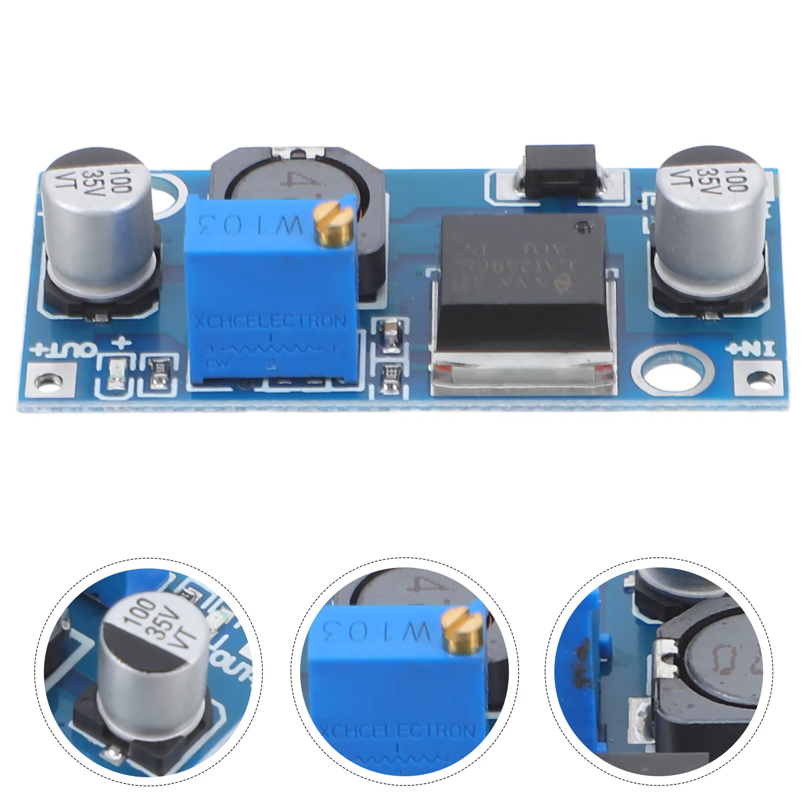 4Pcs Dc-Dc Step Down Voltage Regulator Adjustable 3A Low Ripple Power Converter Module for Electronic DIY Projects