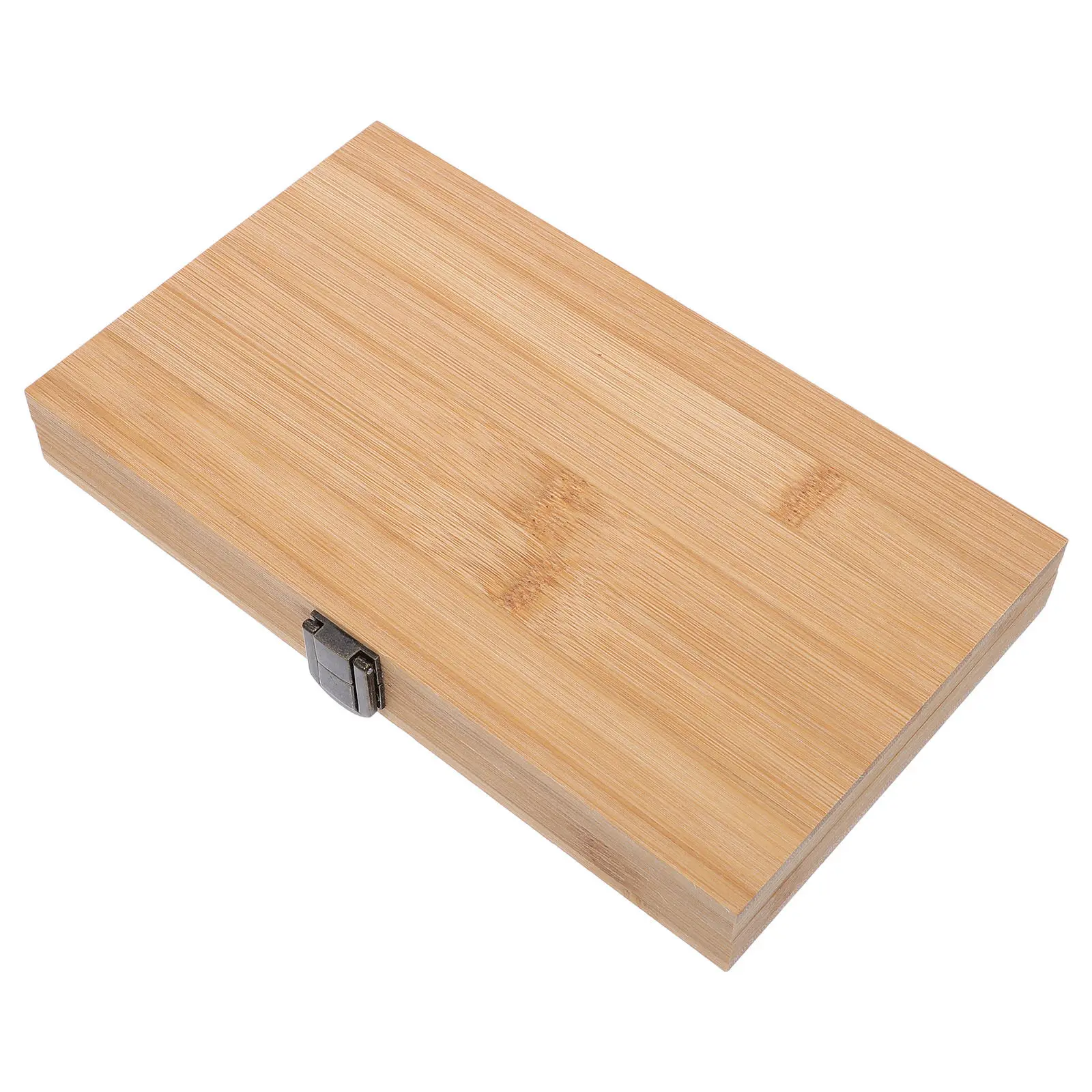 Watercolor Paint Storage Box Bamboo 60 Grid Palette Portable Travel Case Empty Half Pan Holder Artist Paint Box
