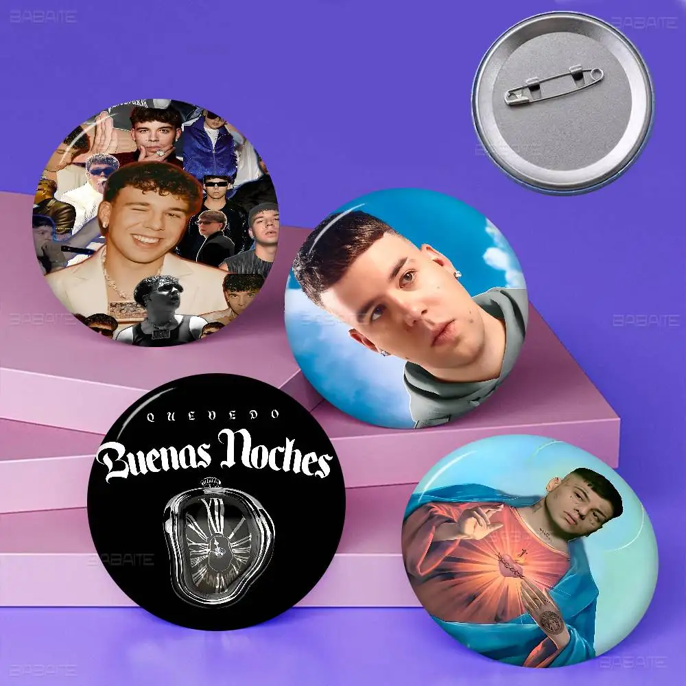 Hot Singer Q-Quevedo Buenas Noches Anime Brooches Cute Cartoon  Badge Jacket Jeans Lapel Pin Gift Accessorie