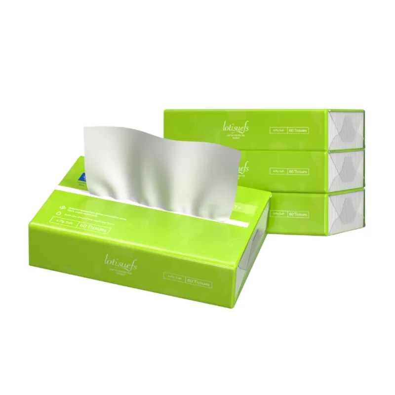 4pcs Soft Face Tissue Travel Portable Cotton Tissue Moisturizer Technology Lotion Tissue For Skin Wipe Soft Face Tissue