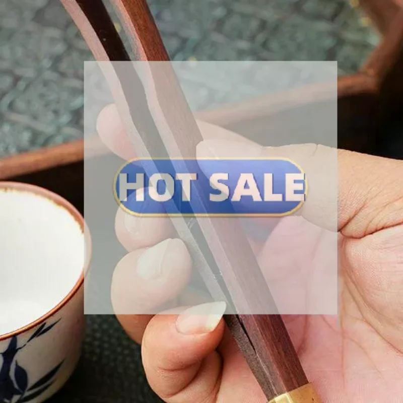 Teacup Clip Convenient Ebony Alloy Tea Tweezers Tweezer Bamboo Wooden Tea Clips Versatile Single Or Multiple Tea Clip Tongs