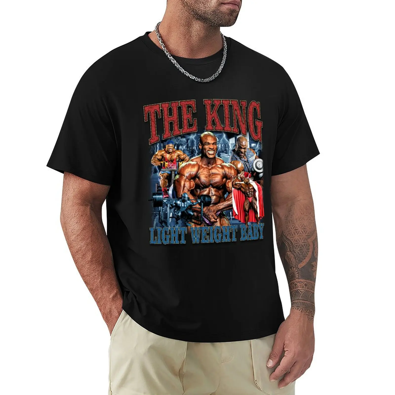 Ronnie Coleman The King Light Weight Baby T-Shirt Comfortable Workout Short Sleeve Shirt