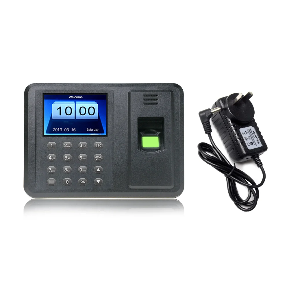 

A8 Biometric Fingerprint Time Attendance Machine Fingerprint Recognition Time Recorder Employees Time Clock