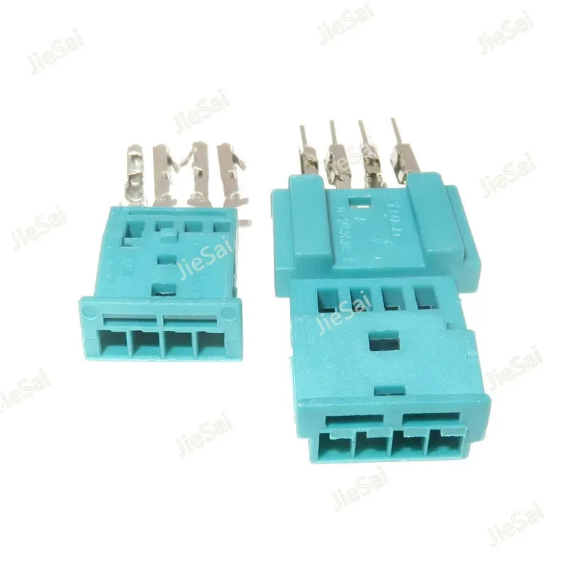 4 دبوس 968813-9 1452576-9 ممسحة السيارات الاستشعار التوصيل الباب ضوء الغلاف الجوي أضواء سلك المقبس أنثى ذكر موصل لسيارات BMW
