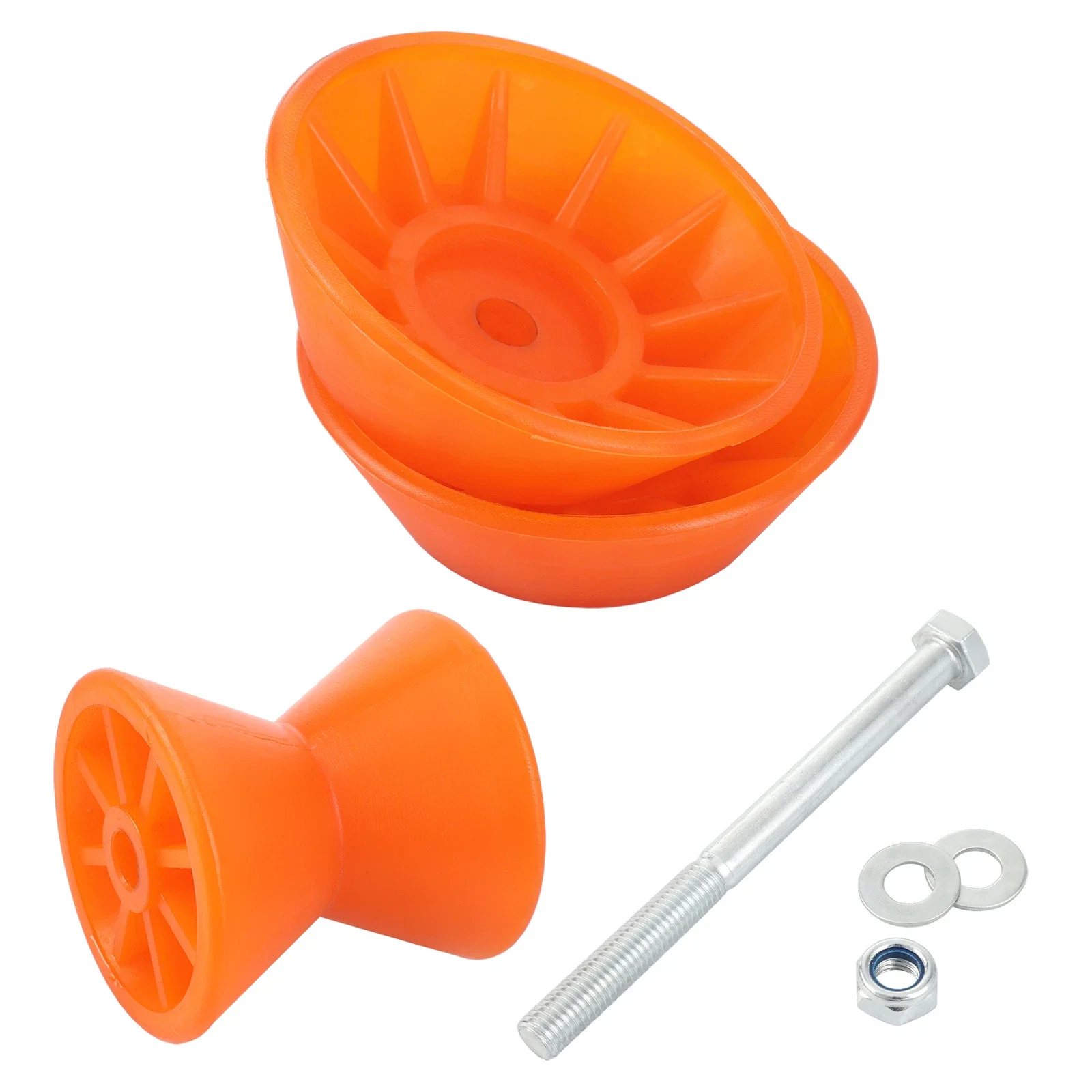 Nuevo rodillo de poliuretano de 3,5 "con campana para remolques de barcos marinos Shoreland'r RP-335