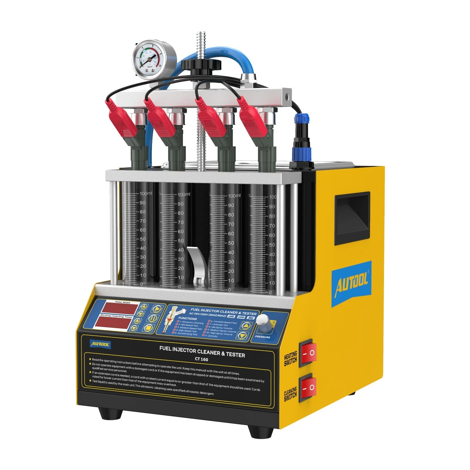 

Car Fuel Injectors And Cleaning Machine Electric Nozzle Test Instrument Ultrasonic Spray Nozzle Repair Equipment Tool