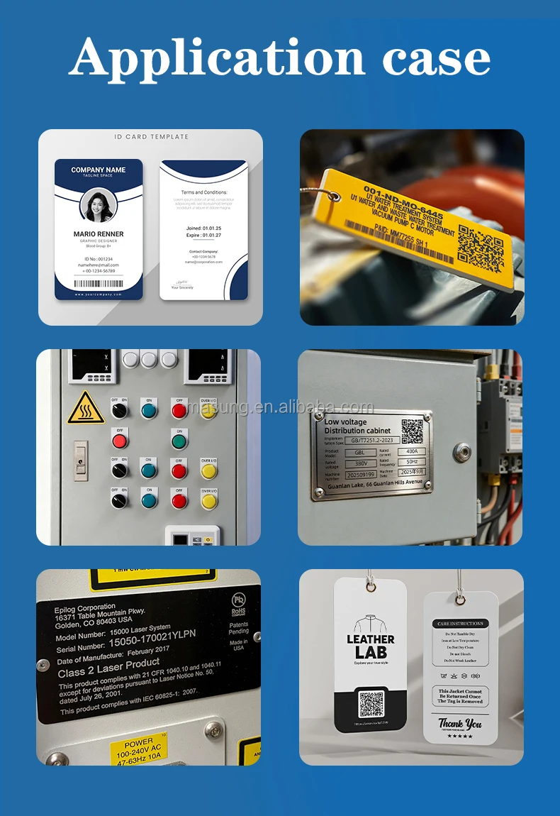 MASUNG MS-ZK650  Industrial Printer  0.7-0.8mm Aluminum Plate Metal Nameplate Industrial Label Printing Machine in Stock
