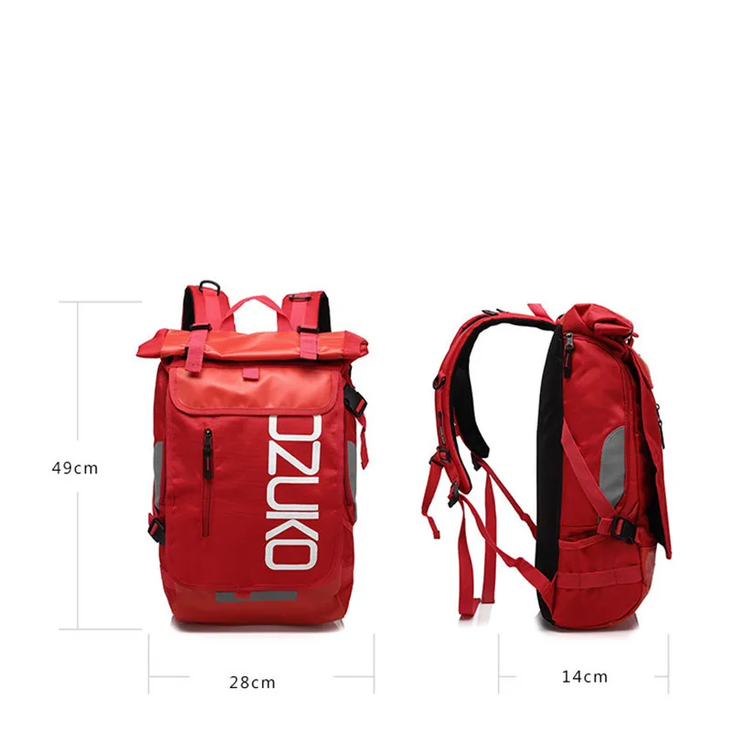 OZUKO Rucksack Männer 15,6 Zoll Laptop Wasserabweisende Schultasche für Teenager Casual Student Rucksäcke Männliche Reise Mochila Mode – Detail 1