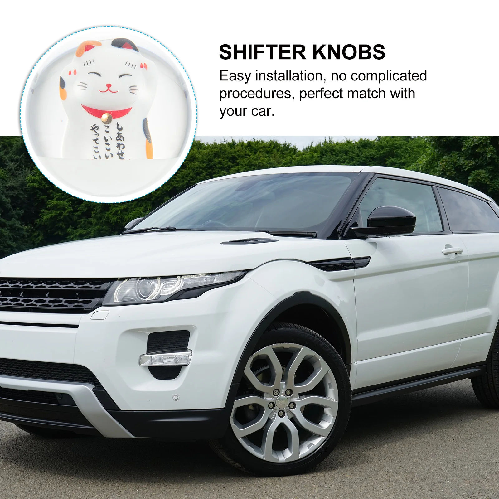 

Cat Shape Car Gear Shifts Knob Durable Lovely Design Easy Installation Smooth Manual Shifter Knob for Vehicle Interior