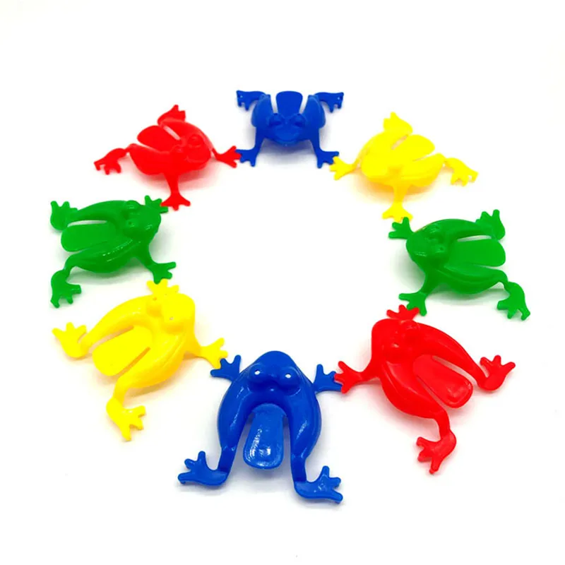 20/10/5pcs Jumping Frog Toys Candy Color Classic Children Kids Funny Party Contest Games for Girls Boys Gift Creative Finger Toy