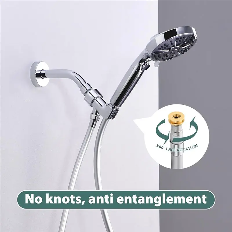 A36T-High Pressure Shower Hose 48 Inches Explosion Proof Anti-Winding Bidet Hose For Showerhead Hoses
