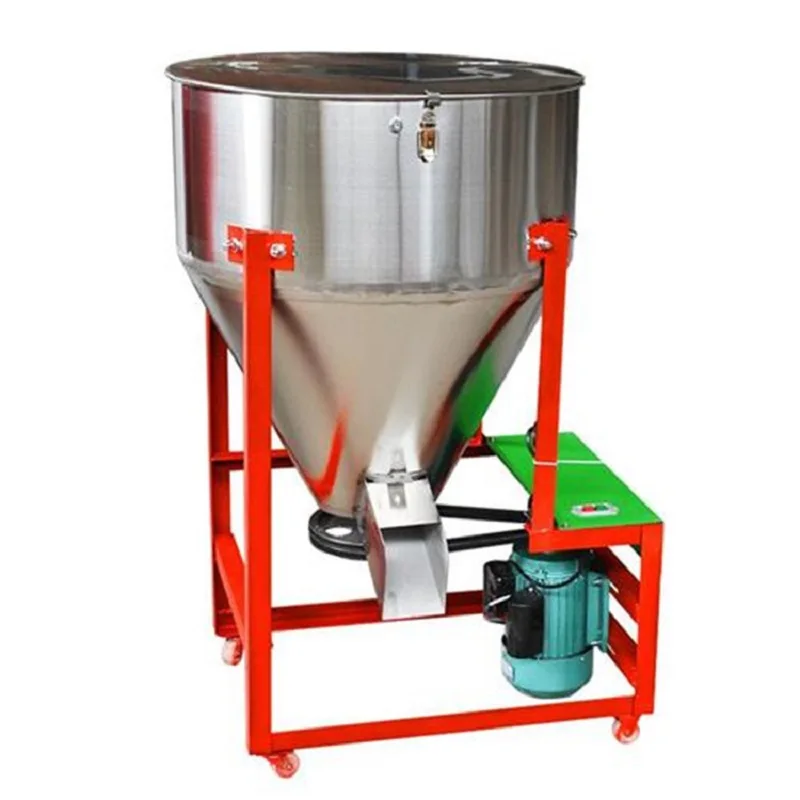 Electric Stainless Steel Poultry Feeding Mixer Processing Grain Grinder Machine Animal Feed Mill Mixer For sale in Africa