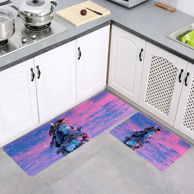 Home H-Horizon Game Forbidden West Floor Mat Rugs Living Room Doormat Entrance Door Kitchen Rug Carpets Balcony Foot Carpet Mats